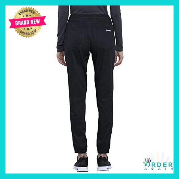 Jogger Scrub Pants Ultra Soft Stretch Medical Uniform Petite Fit Five Pocket - Picture 5 of 8